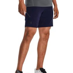 Under Armour Blue Slim Fit Sports Shorts-image-92