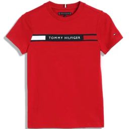 Tommy Hilfiger Medium Red Logo Regular Fit T-Shirt-picture-31