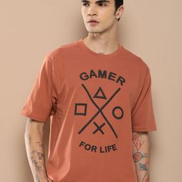 Difference of Opinion Men Graphic Printed Oversized T-shirt-image-33