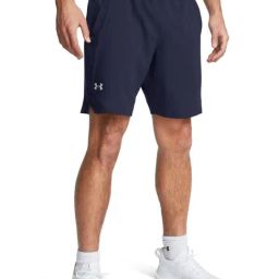 Under Armour Blue Slim Fit Logo Printed Sports Shorts-picture-36
