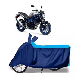 Auto Pearl Two Wheeler Cover for Suzuki SV 650 BS6 - Cyan, Blue-image-68