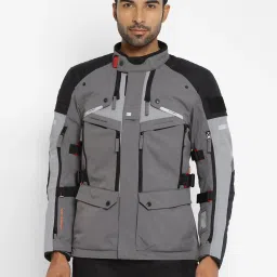 Royal Enfield Nirvik V2 Charcoal Regular Fit Biker Jacket image 1