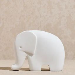 Westside Home White Elephant Decorative Object-87
