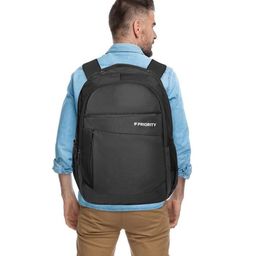 Priority Unisex Solid Backpack with Compression Straps-43