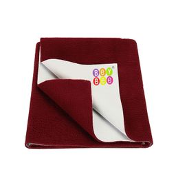 BeyBee Kids Maroon Cotton Mattress Protector-image-77