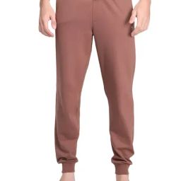 Ramraj Brown Cotton Regular Fit Solid Joggers-image-22