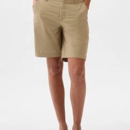 GAP Khaki Relaxed Fit Solid Shorts-image-30