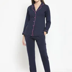 Claura Navy Shirt With Pyjamas-picture-40