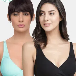 Inner Sense Multicolored Non Wired Non Padded Nursing Bra (Pack Of 2)-image-92