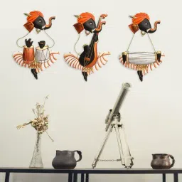 eCraftIndia Set Of 3 Musician Lord Ganesha Wall Hangings-25