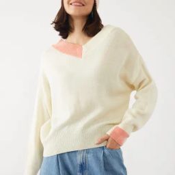 Zink London Off White Straight Fit Sweater-picture-34