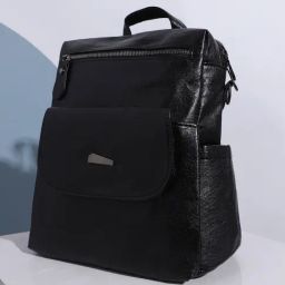 HauteSauce Black Large Leather Mini Backpack-21