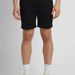 Forever 21 Black Cotton Regular Fit Shorts-picture-10