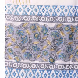 Taavi Floral Printed Regular Block Print Legacy Kurta with Palazzos & Dupatta image 4
