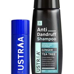 Ustraa Blue Deodorant & Anti Dandruff Hair Shampoo-image-46