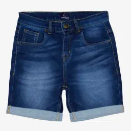 Kiddopanti Kids Blue Solid Shorts-image-13