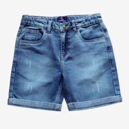 Kiddopanti Kids Blue Solid Shorts-picture-18