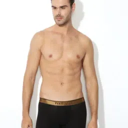 Vh Innerwear Black Cotton Regular Fit Trunks-picture-15