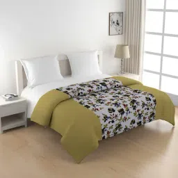 Swayam Shades of Paradise White & Green Double Size AC Comforter - Set of 1-39
