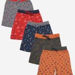 Dollar Boys Assorted Printed Bermuda (Pack Of 5)-image-48