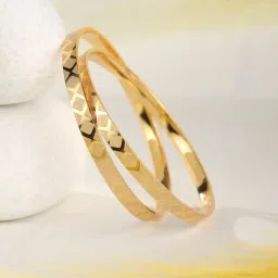 Priyaasi Golden Round Bangle - Set of 2 image 1