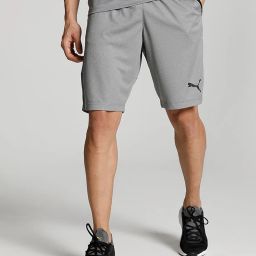Puma Grey Regular Fit Self Pattern Shorts image 1