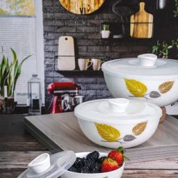 Cello White Opalware 3-Piece Mixing Bowl Set-9