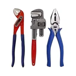 Agam Plumbing Tool Set With Pipe Wrench, Pliers and Water Pump Plier (Set of 3)-41