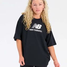 New Balance Black Cotton Printed Sports T-Shirt-image-62