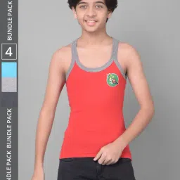 Dollar Bigboss Boys Multicolor Solid Gym Vest (Pack Of 4)-image-71
