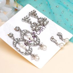 Karatcart Handcrafted Kundan Dangler & Drop Earrings - Set of 3 image 1