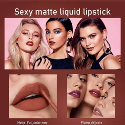 FEELHIGH Set Of 6 Matte Liquid Lipstick-15ml-Set A 01, 02, 03, 04, 05, 06 image 4