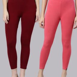 TWIN BIRDS Women Pack Of 2 High Ankle Leggings-image-81