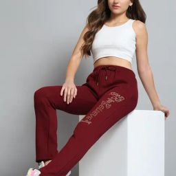 Monte Carlo Wine Regular Fit Printed Track Pants image 5