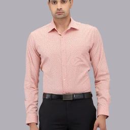 Raymond Orange Slim Fit Printed Shirts-picture-38