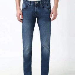 Peter England Blue Cotton Skinny Fit Jeans-image-14