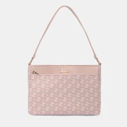 Lavie Olivia Pink Logo Leather Medium Shoulder Bag-17