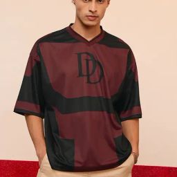 The Souled Store Brown Loose Fit Printed Sports T-Shirt-picture-38