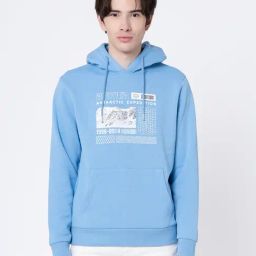 Red Tape Blue Regular Fit Graphic Hoodie-picture-18