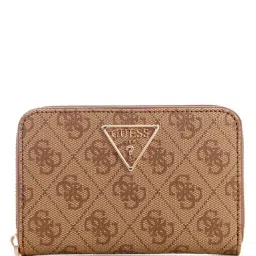 GUESS Latte Laurel Printed Zip Around Wallet image 1