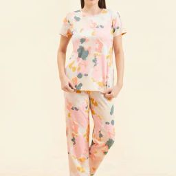 Sweet Dreams Multicolor Geometric Print Top With Pyjamas-image-82