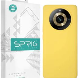 Sprig Liquid Silicone Back Cover for Realme Narzo 60 Pro 5G (Yellow)-image-93