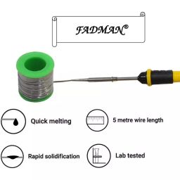 Fadman 11 In 1 Soldering Iron Kit Copper, Iron & Nickle Corded 25 W with Solder Wire image 4