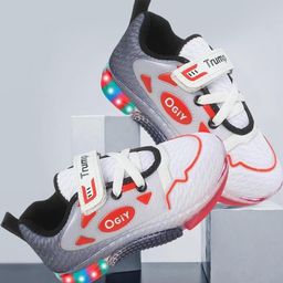 Trump Unisex Kids White Printed High-Top Trekking Shoes-image-34
