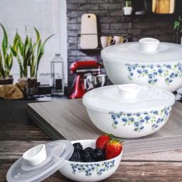 Cello White Opalware 3-Piece Mixing Bowl Set-8