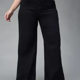 Miss Chase A+ Black Flare Fit Jeans-image-41