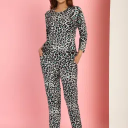Gracit Multicolor Cotton Printed Top With Pyjamas image 1