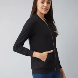 DOLCE CRUDO Black Relaxed Fit Jacket image 3