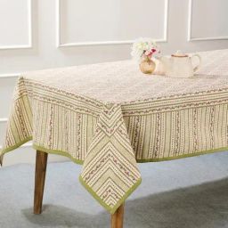 Fabindia Green Wabi Sabi Cotton Printed Table Cover-28