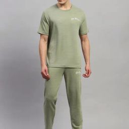 Rock.it Green Cotton Regular Fit Printed Co-Ord Set-image-12
